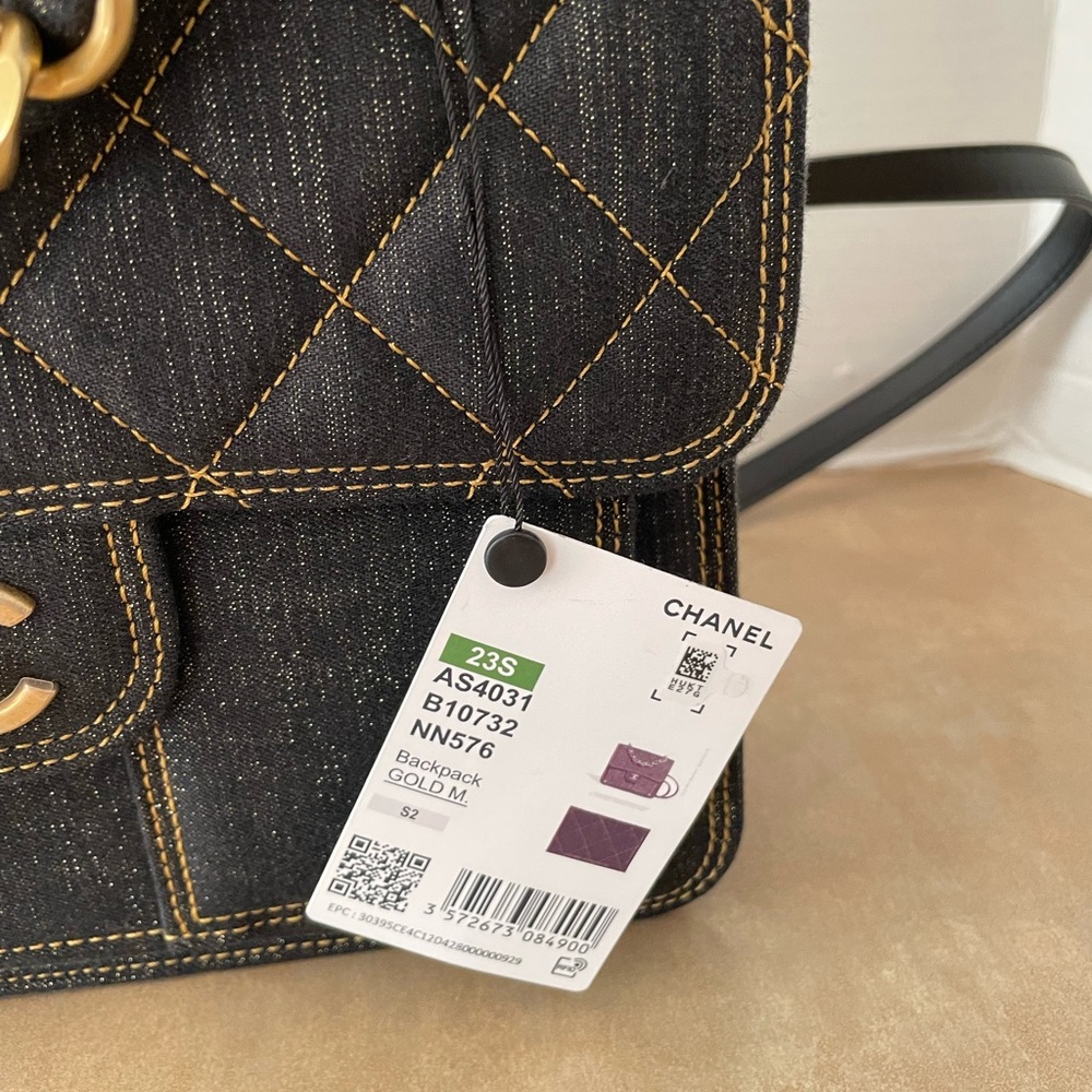 Chanel 2023 SS Denim Backpack - Brand New - Very Rare Find - Picture 6 of 14
